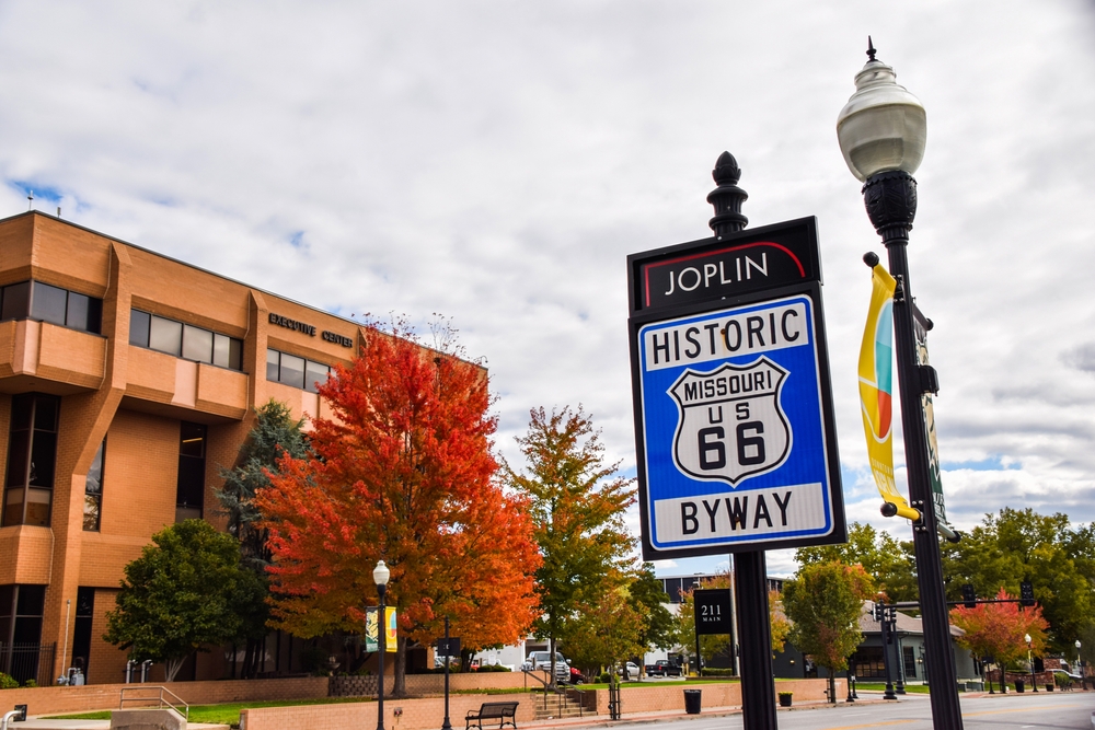 Route 66 sign in Joplin, Missouri