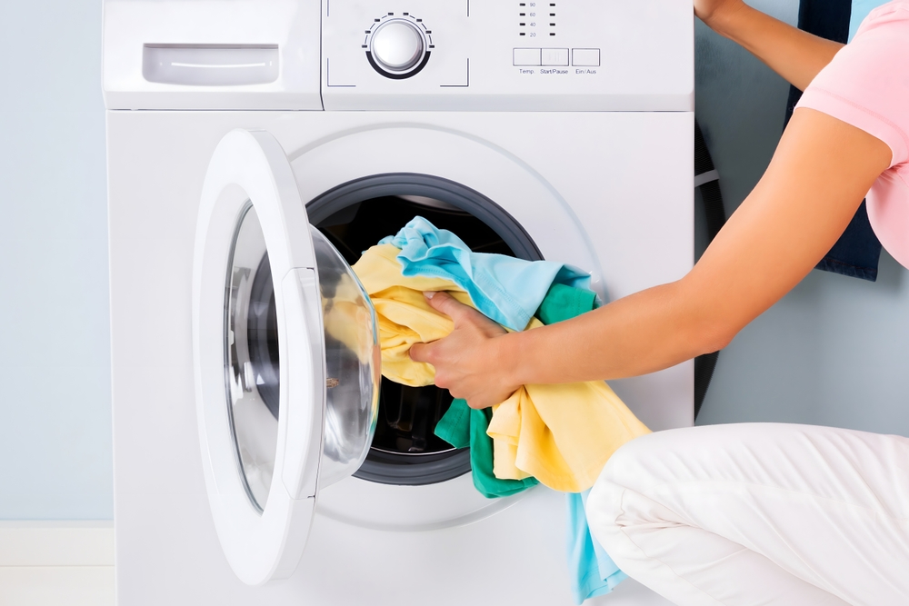 Woman Doing Laundry