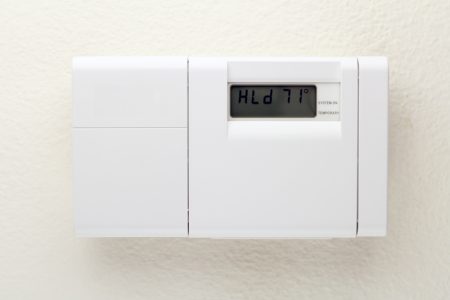 HVAC Thermostat on the Wall