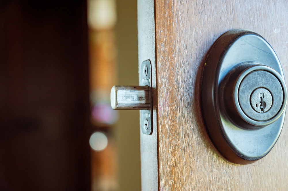 Deadbolt Lock on Door